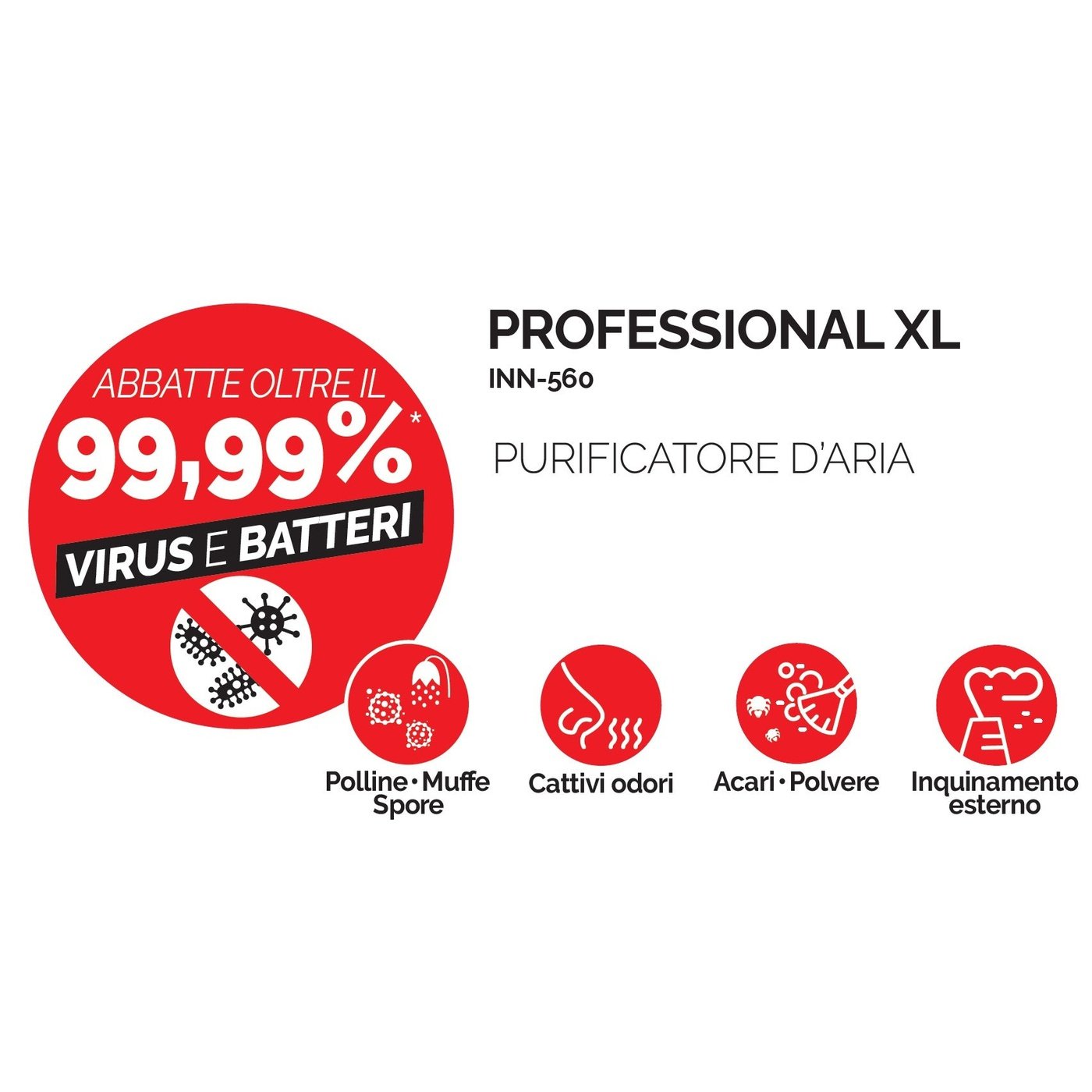 Purificatore d'aria Professional XL Innoliving INN-560