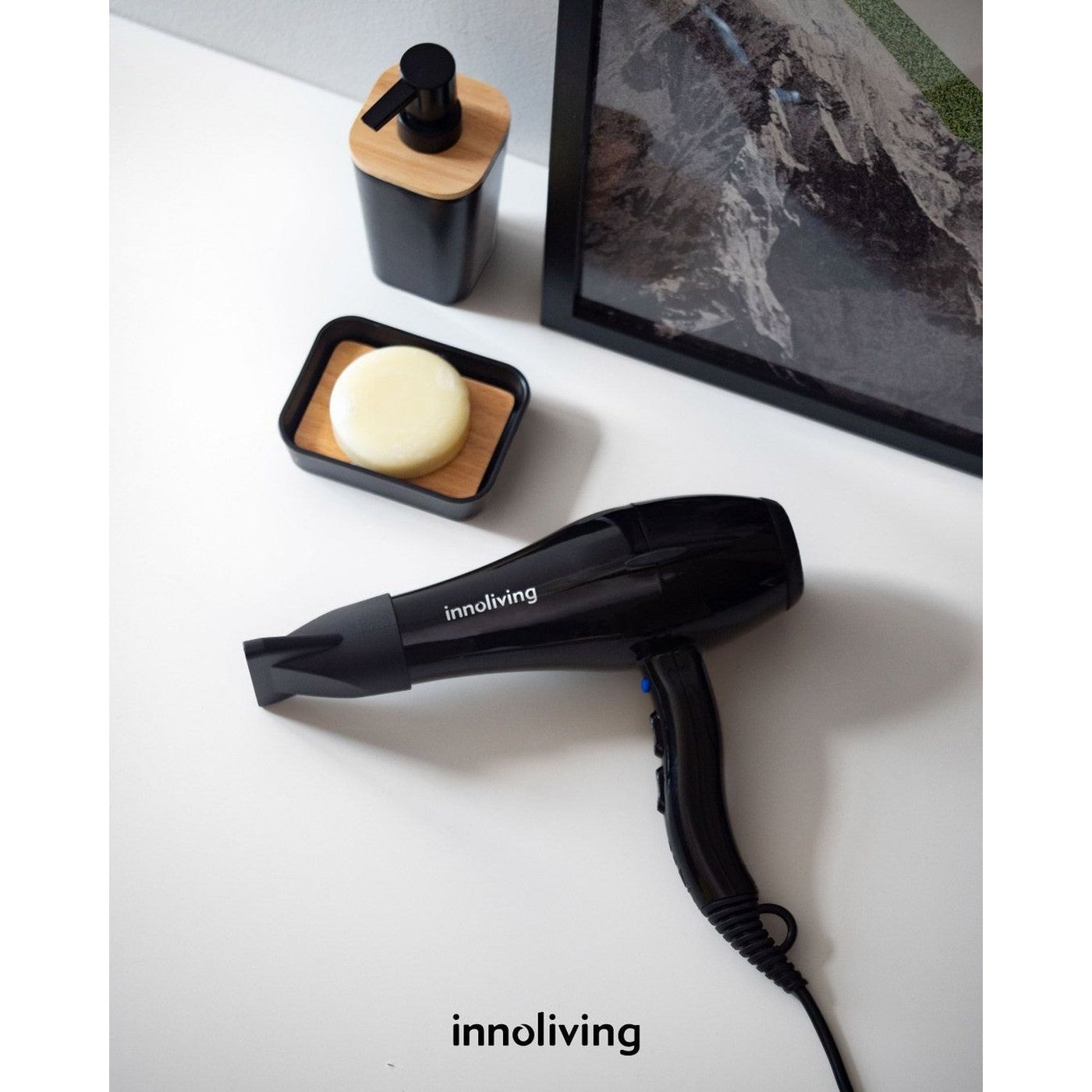 Innoliving INN-617 Professional Hair Dryer, 2000W, Black