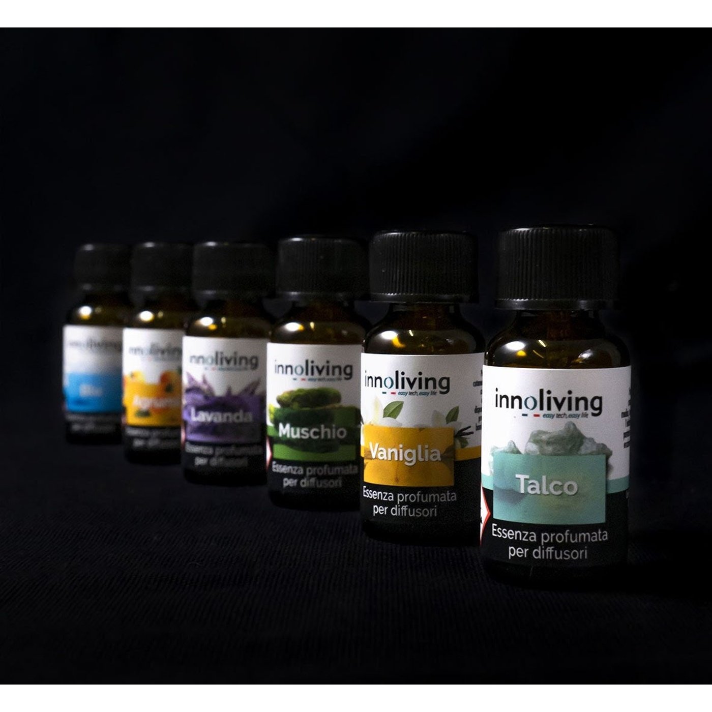 Set of 6 scented essences for relaxing aroma diffusers, Innoliving INN-774