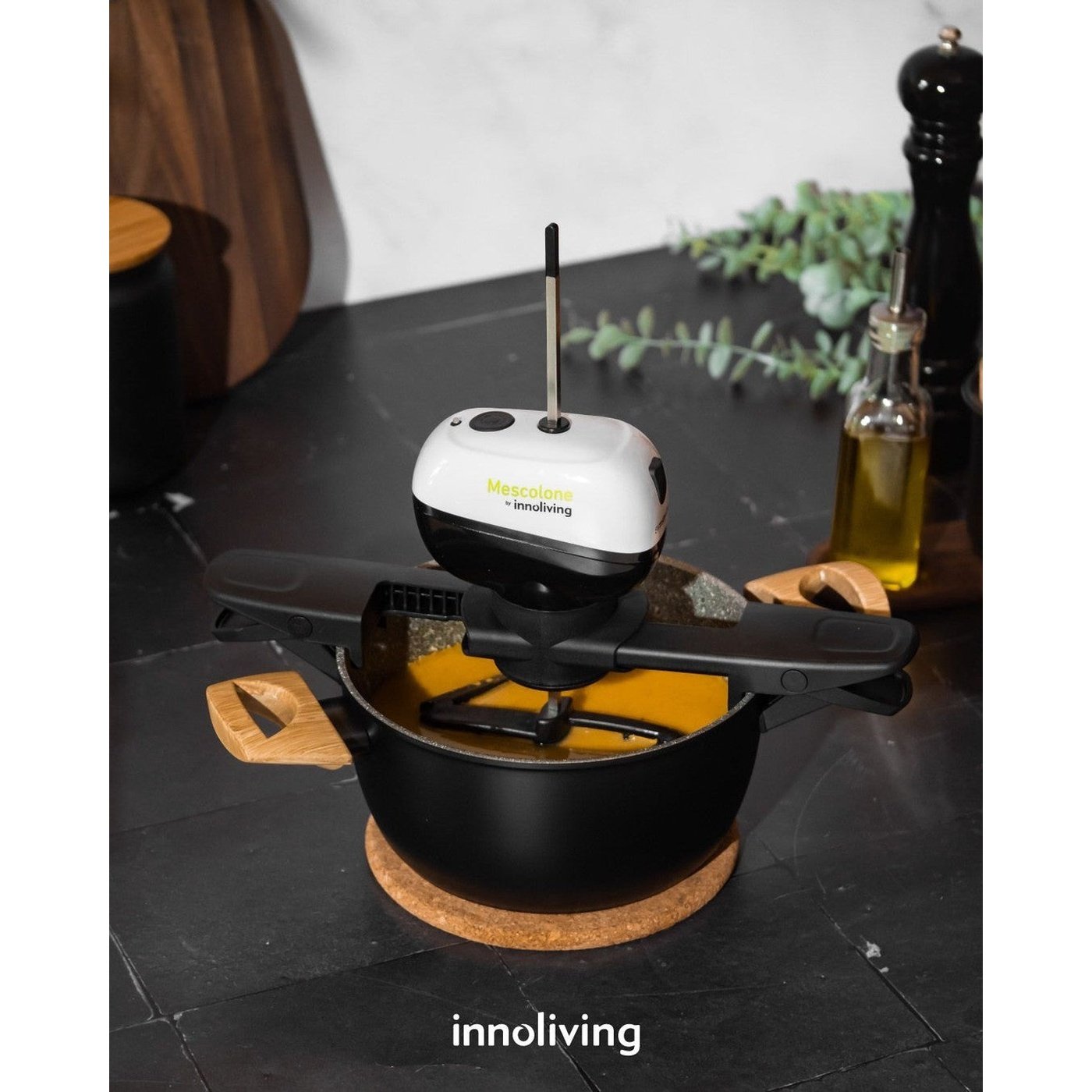 Mescolatore Automatico da cucina Mescolone senza fili facile da pulire, Innoliving INN-785