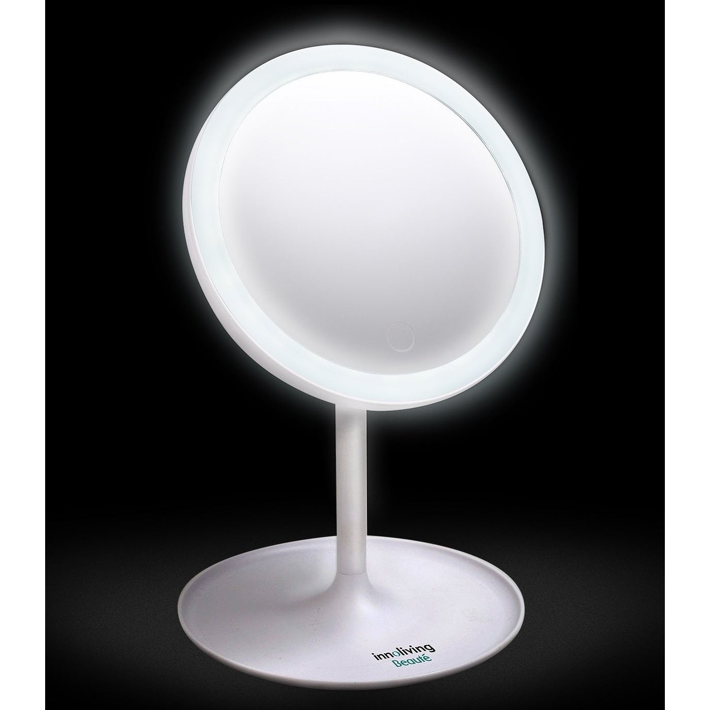 مصباح LED قابل للدوران 180 درجة مرآة رؤية حقيقية سطوع قابل للتعديل ، Innoliving INN-803