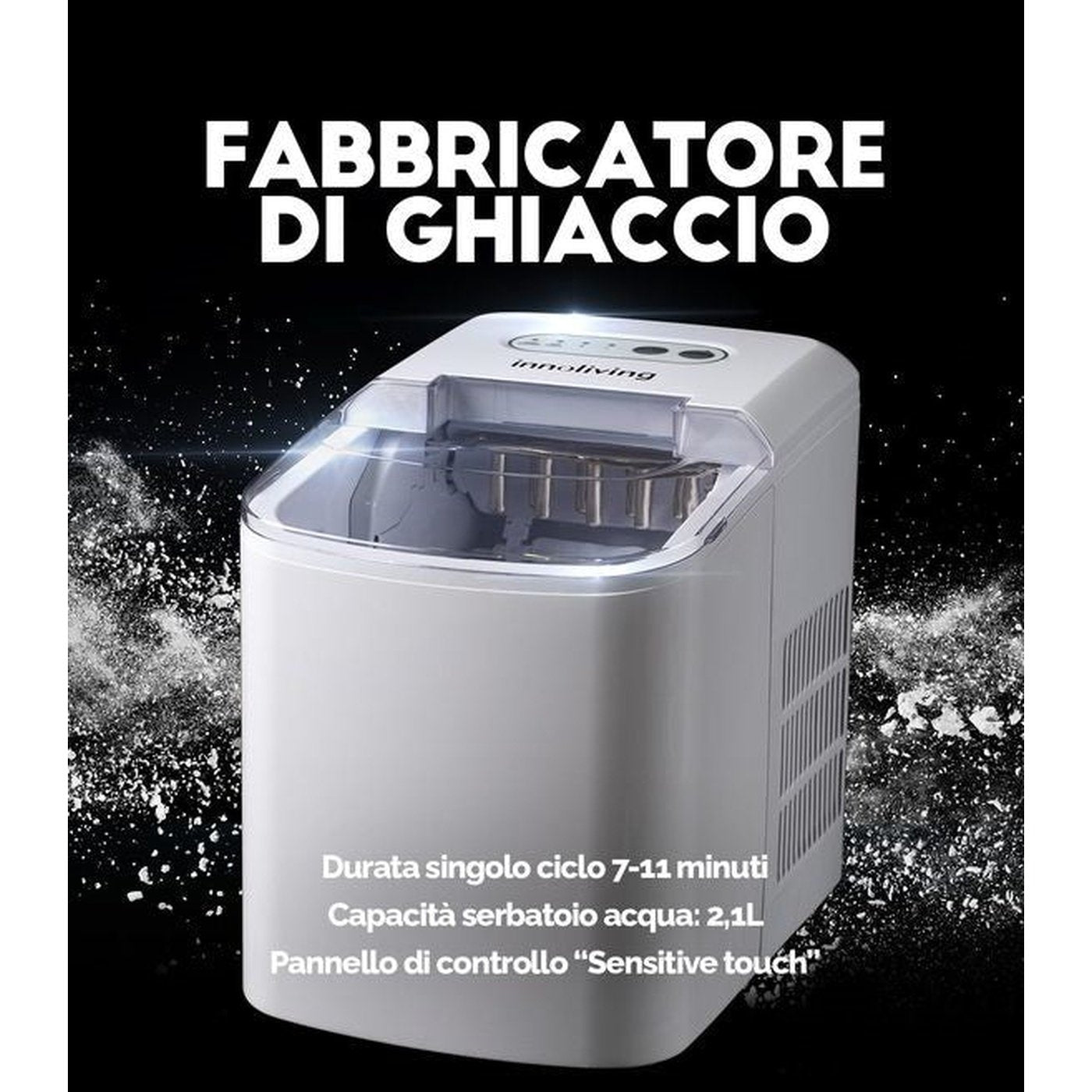 Macchina Fabbricatore di Ghiaccio Innoliving INN-851