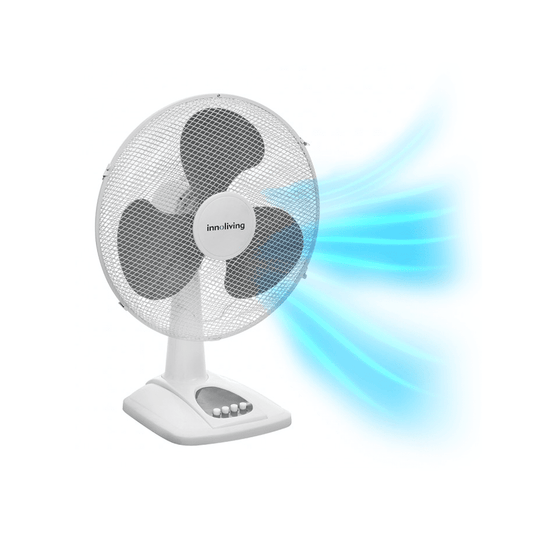 Ventilatore da tavolo 40cm oscillazione 3 velocità griglia "mesh", Innoliving INN-502