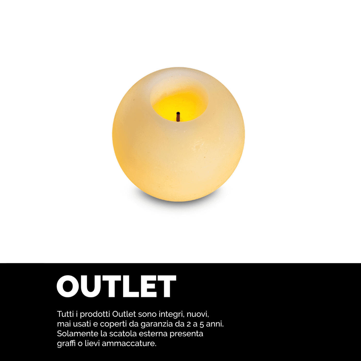 Candela a sfera LED atmosfera dolce, Innoliving