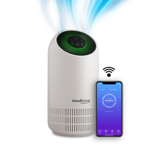 Purificatore d'aria Ercole filtro HEPA e carboni attivi Smart Wi-fi, Innoliving Airpro INN-554