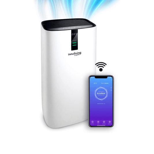 Purificatore d'aria Ercole Ultra filtro HEPA, Ioni negativi, PM 2.5 Smart Wi-fi Innoliving Airpro INN-556