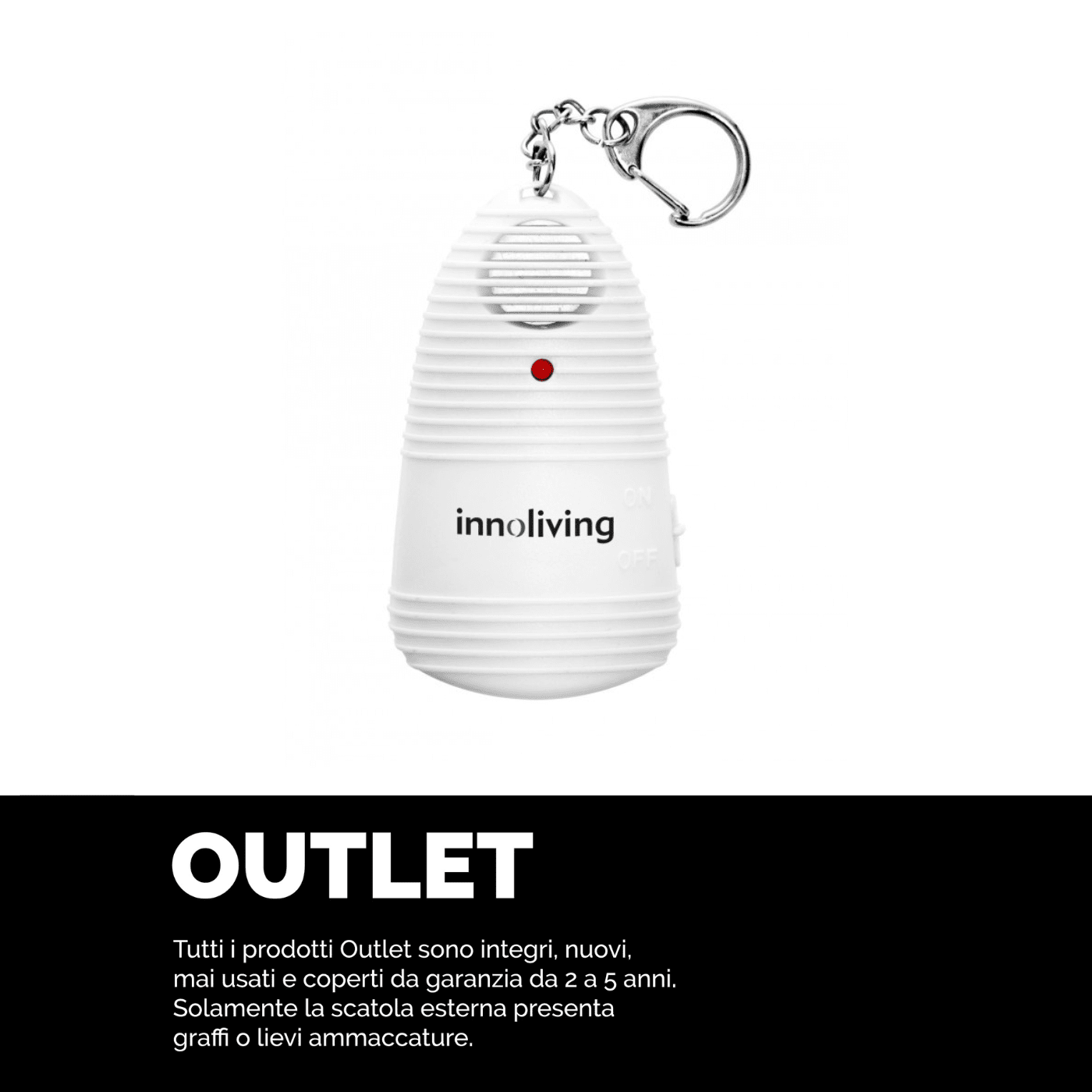 Dispositivo Portatile Antizanzare ad Ultrasuoni INN-306 Innoliving